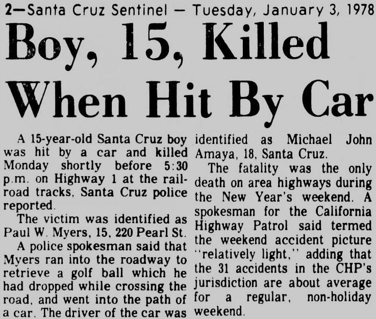 Boy, 15, Killed When Hit By Car